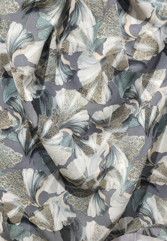 Chiffon Square - Green Print