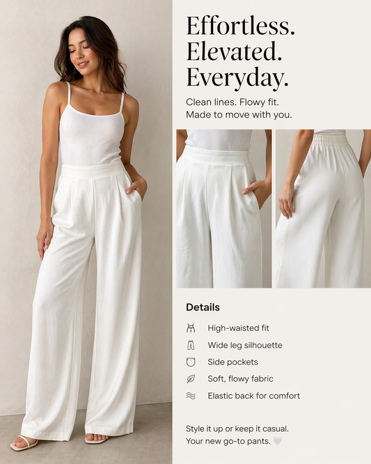 Zena Pants - White