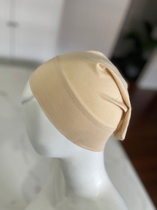 Cotton Open Cap - Beige